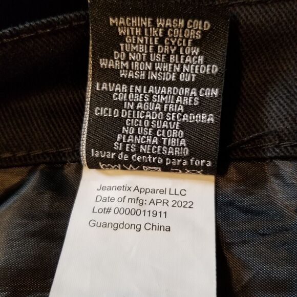 Trestles Men's Size 34 Black Paisley Patchwork Distressed Skinny Jeans - Picture 6 of 12